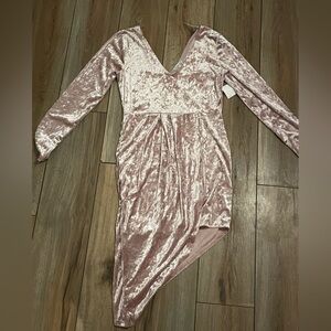 Charlotte Russe Pink Velvet Dresd